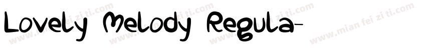 Lovely Melody Regula字体转换